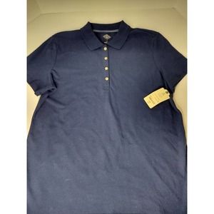 ST JOHN'S BAY Classic Polo American Navy New Size L